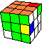 2 corners in space diagonal, 2 edges in horizontal diagonal - 2 Ecken in einer Raumdiagonale, 2 Kanten in einer horizonjtalen Diagonale