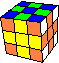 4 crosses turned around the cube, two boards up, down - 4 Kreuze um den Wrfel gedreht, 2 Schachbretter oben, unten