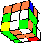column cube in cube #4 back - Sulen-Wrfel im Wrfel #4 hinten