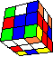 broken cube in cube #1 back - zerbrochener Wrfel im Wrfel #1 hinten
