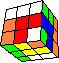 3 rotating L in odd cube in cube in cube back - 3 rotierende L im ungeraden Wrfel im Wrfel im Wrfel hinten