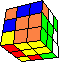complex line around cube in cube #1 back - komplexe Wrfel im Wrfel Linie #1 hinten