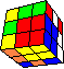 complex line around cube in cube #2 back - komplexe Wrfel im Wrfel Linie #2 hinten