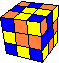 chain of corners and edges, two corners twisted (cube in cube in cube) #2 - Kanten-Ecken-Kette (Wrfel im Wrfel im Wrfel) #2