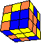 chain of corners and edges (cube in cube) back #1 - Kanten-Ecken-Kette (Wrfel im Wrfel) #1 hinten