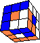 angles in a cube back - Winkel in einem Wrfel hinten