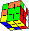 horse shaped cube in cube back - Springer geformter Wrfel im Wrfel hinten