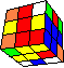 3 bar flips surrounding odd cube in cube (back) - 3 Stangen umkreisen einen ungeraden Wrfel im Wrfel (hinten)