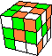 complex line around cube in cube with 2 small edge cycles - komplexe Wrfel im Wrfel Linie mit zwei kleinen Kantenkreisen