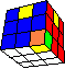 two edges and two corners in a space diagonal back - zwei Kanten und zwei Ecken in einer Raumdiagonale hinten