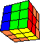 2 squares with 2 L 1D back - 2 Quader mit 2 L 1D hinten