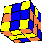 corner cross with tetris character back - Eckenkreuz mit Tetris-Charakter hinten