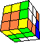 4 Square Blocks #2 back - 4 quadratische Blcke #2 hinten