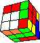 4 Square Blocks #1 back - 4 quadratische Blcke #1 hinten