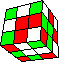 chain of corners and edges, two corners twisted (cube in cube in cube) #2 back - Kanten-Ecken-Kette (Wrfel im Wrfel im Wrfel) #2 hinten