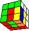 cube in cube with multiple flags back - Wrfel im Wrfel mit mehrfachen Fahnen hinten
