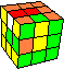 three flags in in cube in cube #3 - drei Fahnen im Wrfel im Wrfel #3