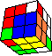cube in cube with corner breaks back - Wrfel im Wrfel mit Unterbrechungen durch Ecken hinten