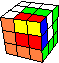 cube in cube in opposite color stripes #4 - Wrfel im Wrfel in gegenstzlichen Streifenfarben #4