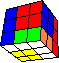 cube with elements back - Wrfel mit Elementen hinten